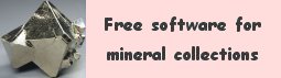 Free software for minerals collections