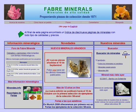 Página principal de Fabre Minerals